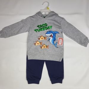 Kidgets Boy Long Sleeved Sweater And Pants 2pc Set Sz 12M